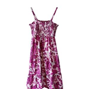 Old Navy Girls Smocked Floral Dress‎ Summer Casual Purple White Size M
8